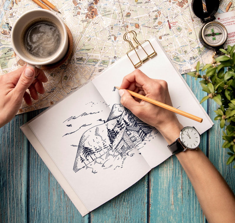 carnet de voyage dessin